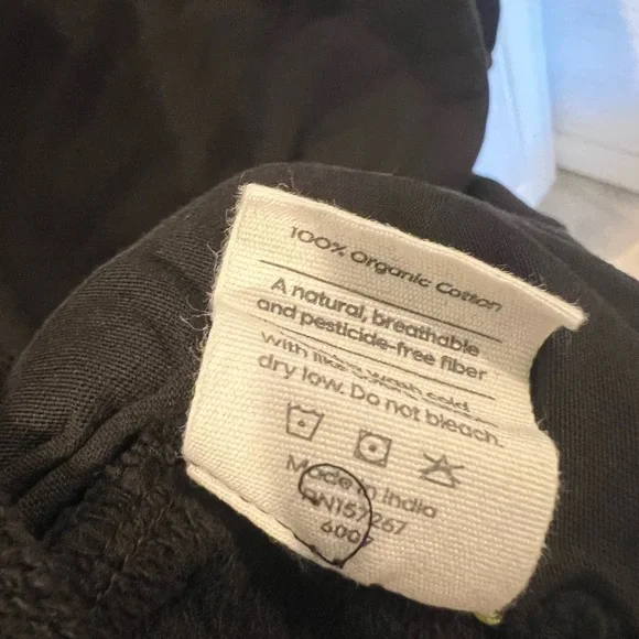 MATE the Label Organic Fleece Quarter Zip Sweatshirt - Medium - Black - NWOT - Picture 8 of 8